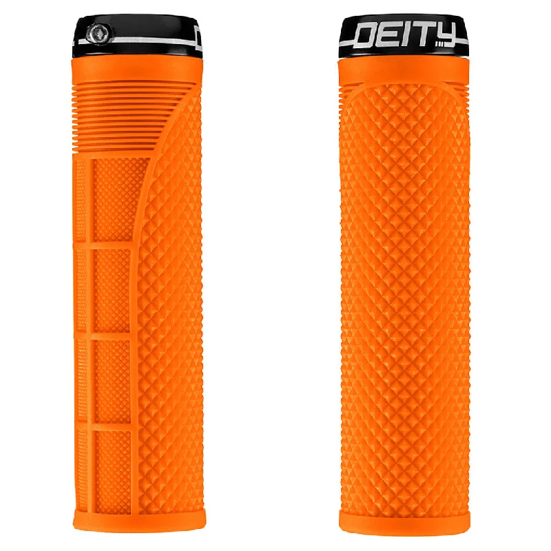 Cycling vest clip-Deity Megattack Grips Orange