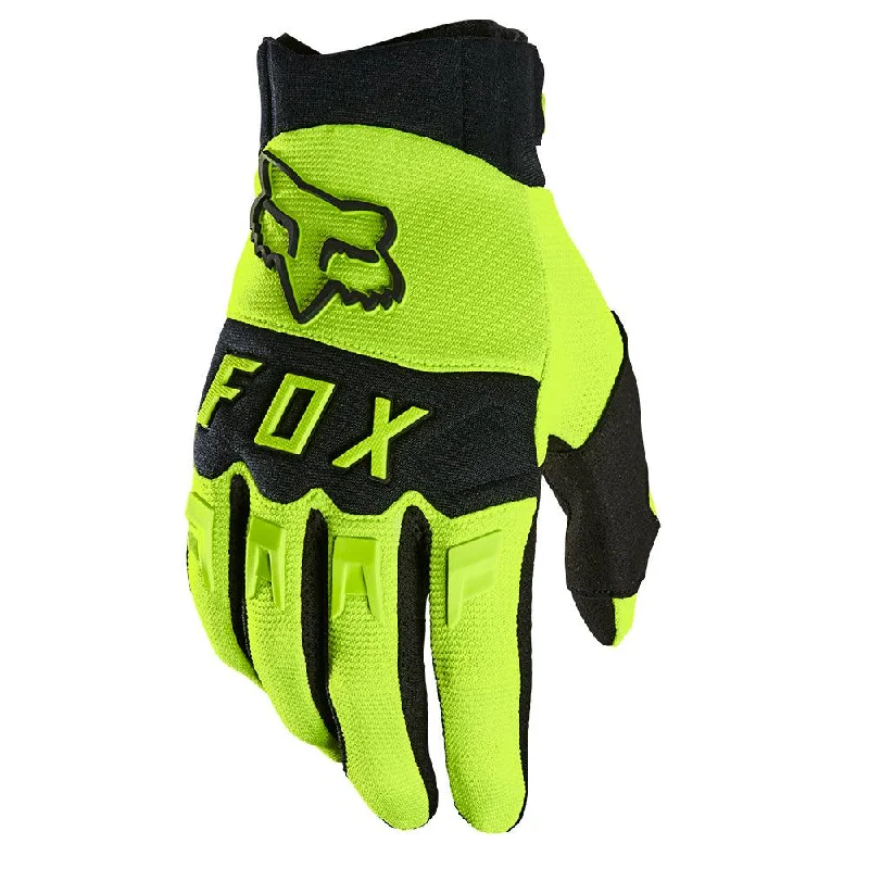 Cycling leg pad-FOX DIRTPAW YOUTH 2023 GLOVES - FLUO YELLOW