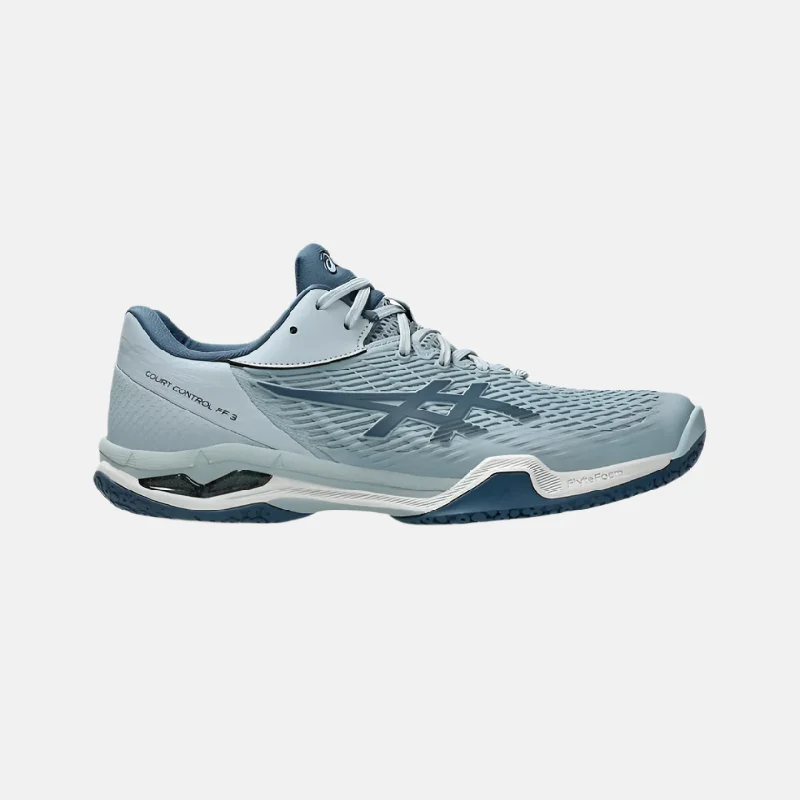 Bicycle wall pad-Asics Court Control FF 3 Men's Badminton Shoes -Dolphin Grey/Vintage Indigo