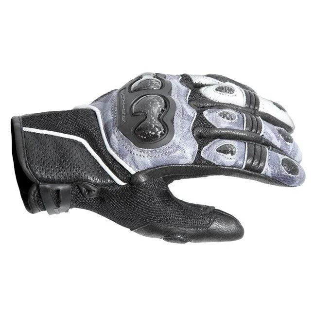 Bike tire pad-DRIRIDER AIR-RIDE 2 SHORT CUFF LADIES GLOVES - CAMO/WHITE