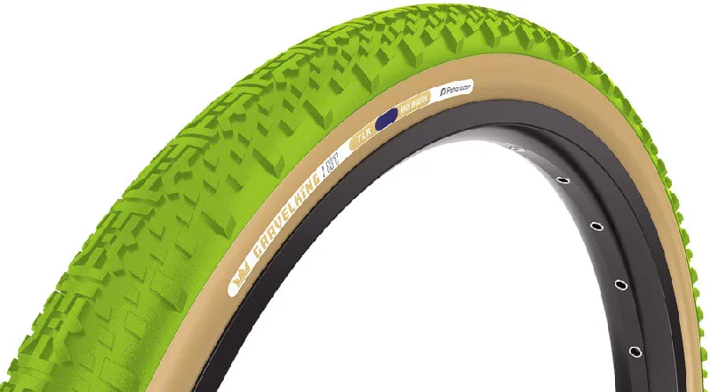 Mountain bike rim-Panaracer GravelKing X1 Tire - 700 x 40 Tubeless Folding Matcha/Brown