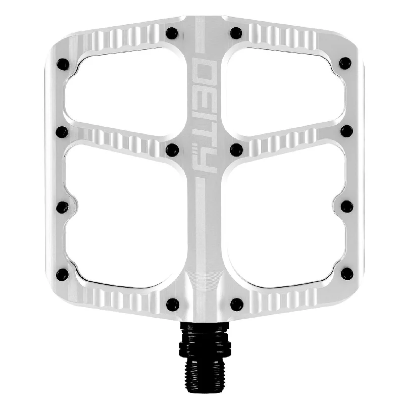 Bicycle rack pad-Deity Flat Trak Pedals Silver