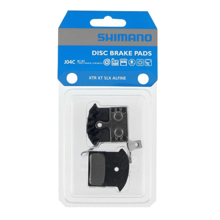 Bicycle rack pad-Shimano Disc Brake Pads with Fins J04C (Metal)