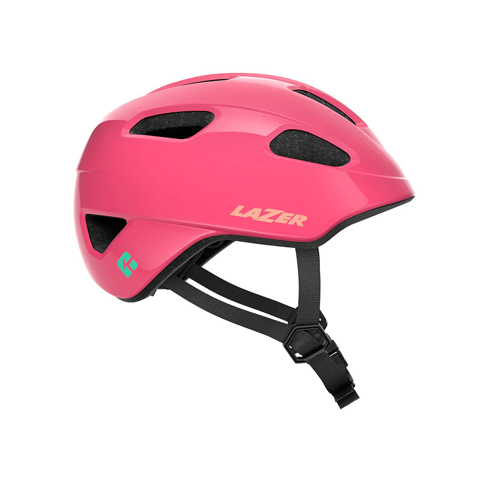 Cycling helmet pad-Lazer Nutz KinetiCore Kids' Helmet - Fuchsia