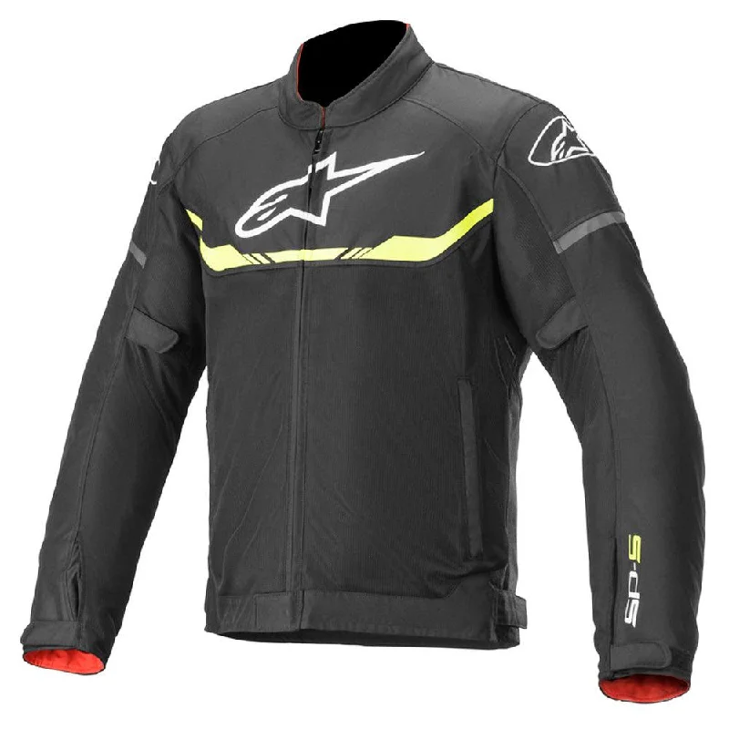 Bicycle lock clip-ALPINESTARS T SPS AIR JACKET - BLACK/FLUO YELLOW