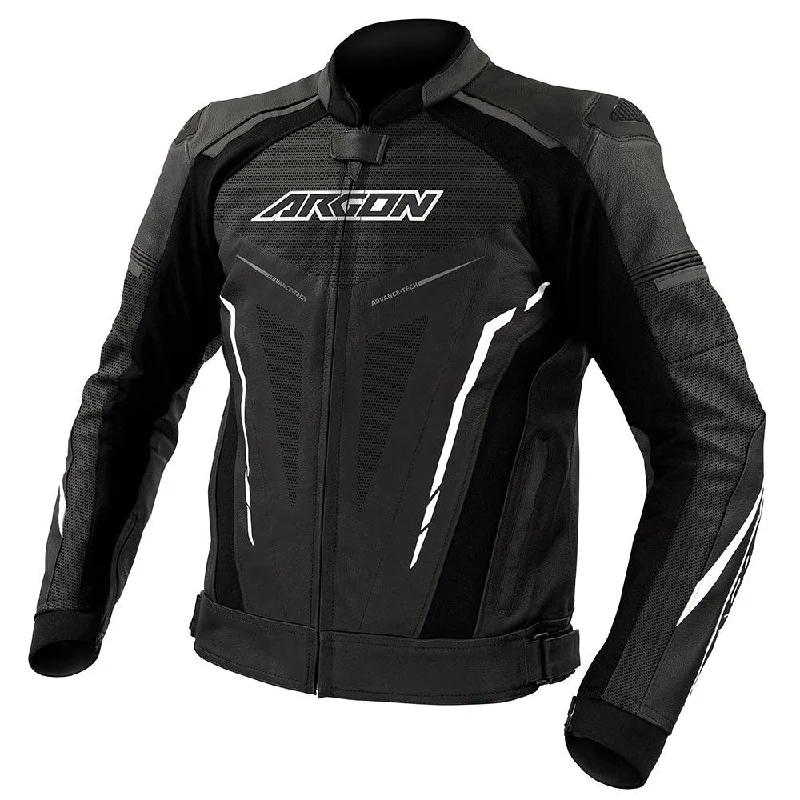 Bike seat pad-ARGON DESCENT PERFORATED JACKET - BLACK/WHITE