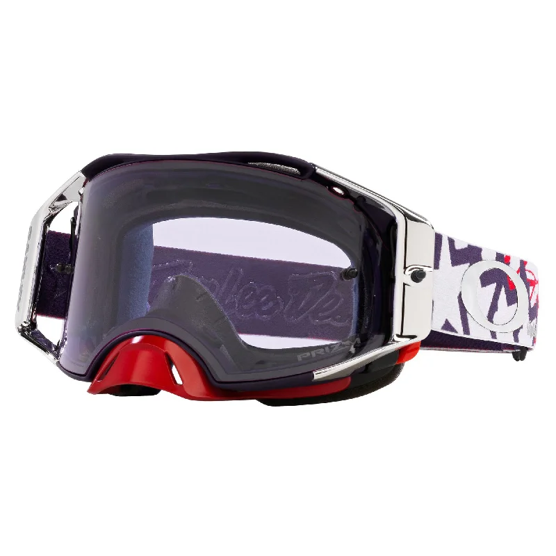 Cycling visor pad-OAKLEY AIRBRAKE GOGGLES - TROY LEE DESIGNS RED WHITE BLUE STARS (PRIZM MX LOW LIGHT)