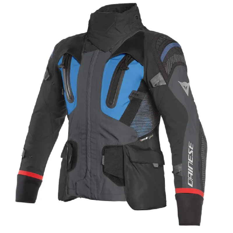 Road bike bar-DAINESE ANTARTICA GORE-TEX®JACKET - EBONY/PERFORMANCE BLUE/BLACK