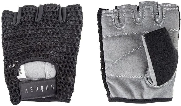 Bike frame clip-Aerius Retro Mesh Gloves BLACK MEDIUM