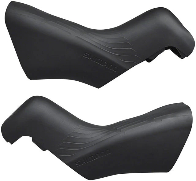 Road bike tube-Shimano Ultegra ST-R8170 Di2 STI Lever Hoods - Black, Pair