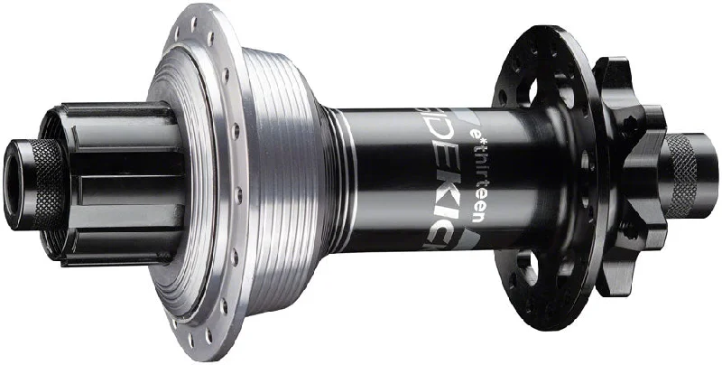 Mountain bike rim-e*thirteen Sidekick Rear Hub - 12 x 157mm 6-Bolt Shimano Mini HG BLK/Sterling Silver 32H