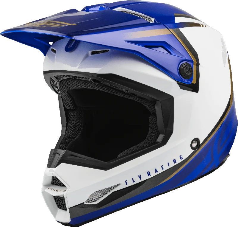 FLY 2024 KINETIC VISION ECE HELMET - WHITE/BLUE