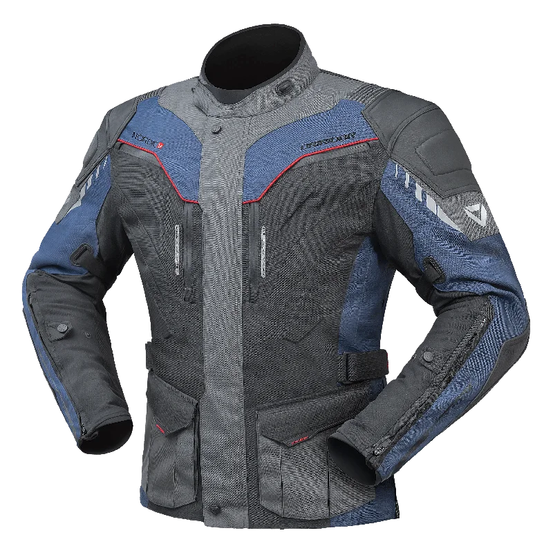 Cycling tights stretch-DRIRIDER NORDIC V JACKET - NAVY/GREY