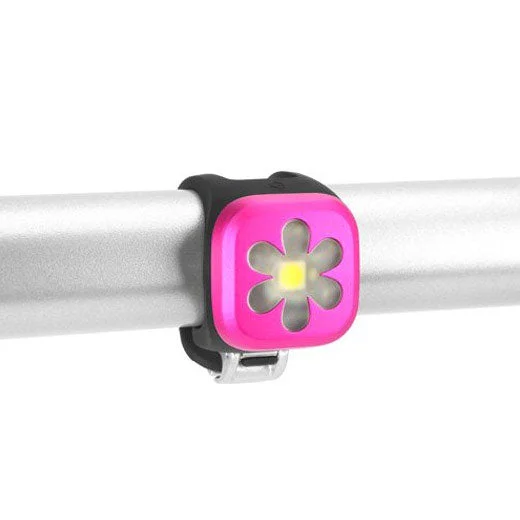 Road bike chainclip-Luce Anteriore Knog Blinder 1 Flower - Rosa