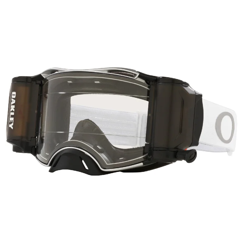 Bike wheel pad-OAKLEY AIRBRAKE ROLL-OFF GOGGLES - TUFF BLOCKS WHITE (CLEAR)